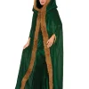 Tomfoolery Green Faux Fur Trim Cape> Halloween Capes