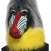 Smiffys Grey Baboon Mask> Halloween Masks