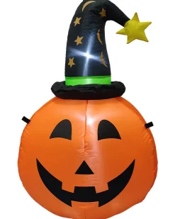 Channal Inflatables Halloween Pumpkin Witch Lawn Inflatable 1M><noscript><img width=