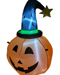 Channal Inflatables Halloween Pumpkin Witch Lawn Inflatable 1M><noscript><img width=