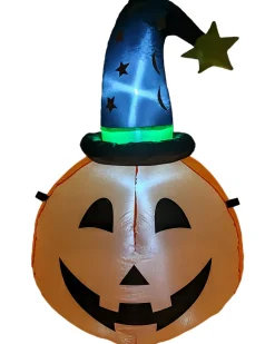 Channal Inflatables Halloween Pumpkin Witch Lawn Inflatable 1M><noscript><img width=
