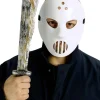Fun World Hockey Mask And Machete Kit> Halloween Masks