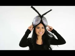 Elope Holographic Fly Eyes Plush Headband><noscript><img width=