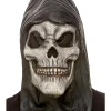 Smiffys Hooded Skeleton Reaper Latex Mask> Halloween Masks