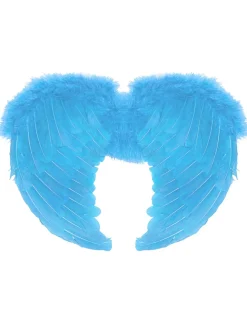 Sweidas Ice Blue Feather Small Angel Wings> Devils &Amp; Angels