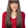 Tomfoolery Jessica Long Dark Brown Wig> Halloween Wigs