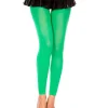 Music Legs Kelly Green Opaque Capri Leggings> Halloween Hosiery