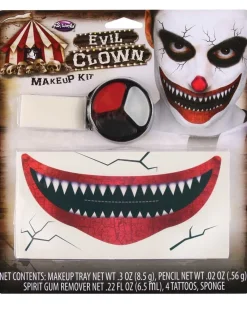 Fun World Killer Clown Makeup Kit> Halloween Accessories