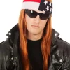 Allaura Wigs and Hair La Rocker Bandana Auburn Wig> Halloween Wigs