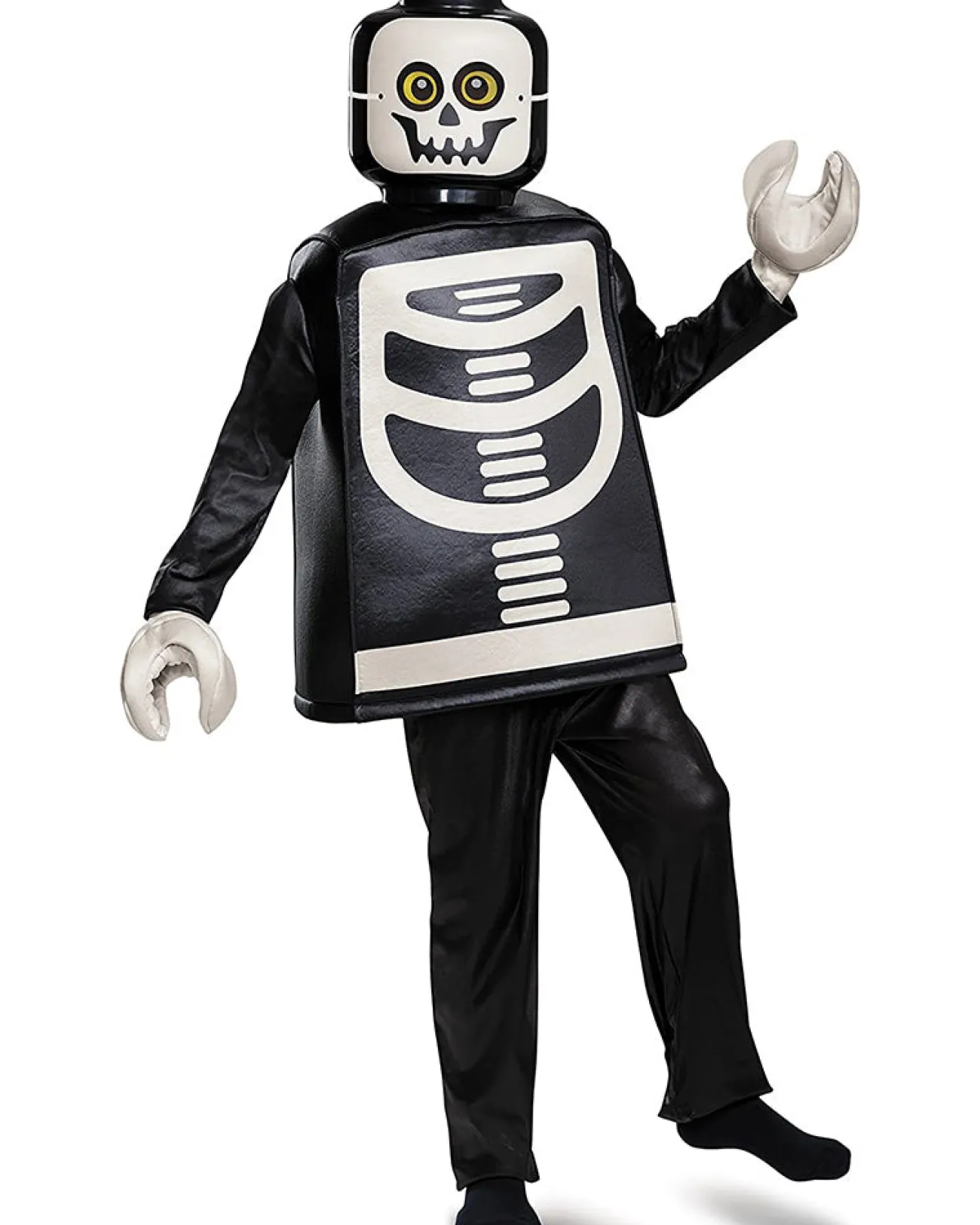 Disguise Lego Minifigures Skeleton Deluxe Boys Costume>Kids Kids Costumes
