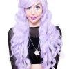 Rockstar Wigs Long Wavy Premium Lavender Wig 70Cm> Halloween Wigs
