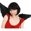 Tomfoolery Medium Black Feather Wings> Halloween Accessories