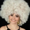Allaura Wigs and Hair Mega Curly Blonde Wig> Halloween Wigs