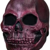 Ghoulish Productions Metallic Red Skull Deluxe Mask> Halloween Masks