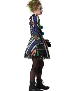 California Costumes Neon Nightmare Clown Deluxe Girls Costume><noscript><img width=