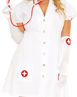 Music Legs Nurse On Duty Womens Plus Size Costume><noscript><img width=