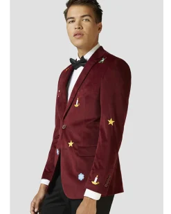 Opposuits Opposuit Christmas Icons Burgundy Deluxe Mens Blazer></noscript> Opposuits