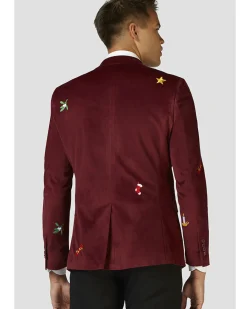 Opposuits Opposuit Christmas Icons Burgundy Deluxe Mens Blazer></noscript> Opposuits