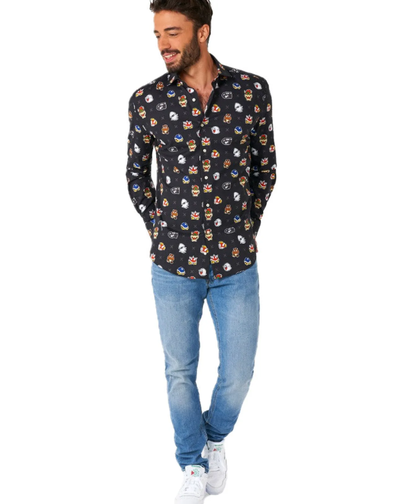 Opposuits Opposuit Super Mario Bad Guys Mens Shirt> Opposuits