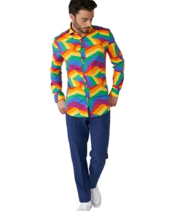 Opposuits Opposuit Zig Zag Rainbow Mens Shirt><noscript><img width=