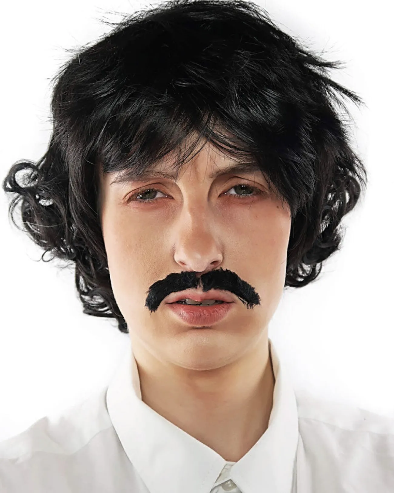 The Wig Outlet Pedro Black Wig And Moustache Set> Halloween Wigs