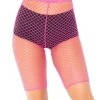 Leg Avenue Pink Industrial Net Biker Shorts> Halloween Hosiery