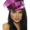 Forplay Pink Metallic Cop Hat> Halloween Hats