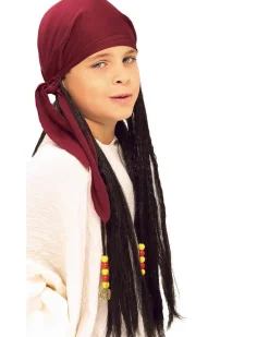 Rubies Pirate Dreadlocks With Bandana Wig> Halloween Wigs