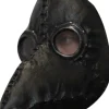 Ghoulish Productions Plague Doctor Black Deluxe Mask> Halloween Masks