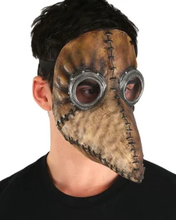 Ghoulish Productions Plague Doctor Brown Mask><noscript><img width=