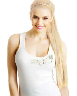 Allaura Wigs and Hair Platinum Blonde Wrap Around 60Cm Deluxe Ponytail><noscript><img width=