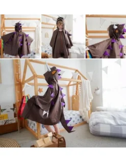Fairy Girls Purple Spine Monster Cape></noscript> Halloween Capes
