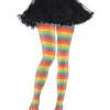 Amscan AU Rainbow Striped Clown Tights> Halloween Hosiery
