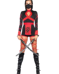 Leg Avenue Red Dragon Ninja Womens Costume>Women Women's Costumes