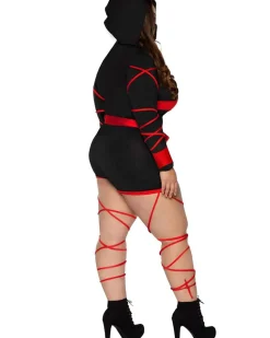 Leg Avenue Red Dragon Ninja Womens Plus Size Costume></noscript>Women Women's Costumes