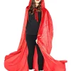 * Red Panne Velvet Deluxe Kids Cape> Halloween Capes
