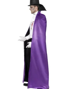 Smiffys Reversible Purple And Black Count Cape></noscript> Halloween Accessories