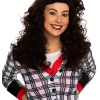 * 90S Elaine Long Curly Deluxe Brown Wig> Halloween Wigs