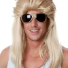 Allaura Wigs and Hair 80S Mudflap Mullet Blonde Wig> Halloween Wigs