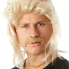 Allaura Wigs and Hair 80S Mullet Blonde Wig And Moustache> Halloween Wigs
