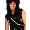 * 80S Rocker Big Hair Deluxe Black Wig> Halloween Wigs