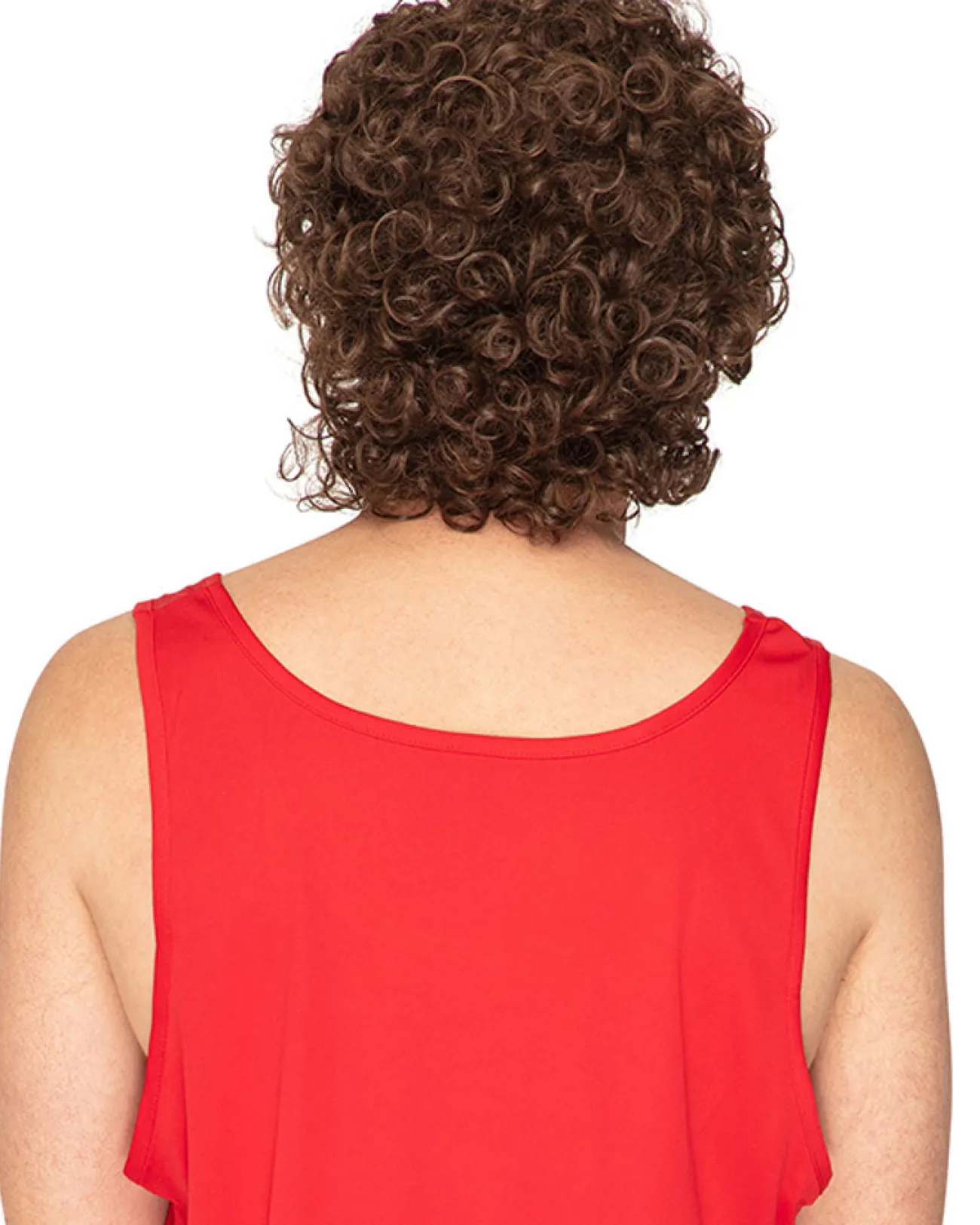 * 70S Stud Deluxe Perm Wig And Moustache> Halloween Wigs