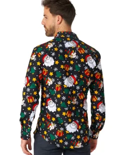 Opposuits Santa Elves Black Mens Suitmeister Shirt><noscript><img width=
