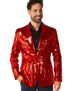 Opposuits Sequins Red Mens Suitmeister Jacket> Opposuits