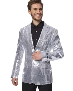 Opposuits Sequins Silver Mens Suitmeister Jacket><noscript><img width=