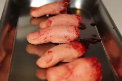 ForensicFX Studios Severed Fingers On Medical Tray Display><noscript><img width=