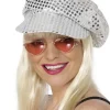 Smiffys Silver Sequin Disco Hat> Halloween Hats