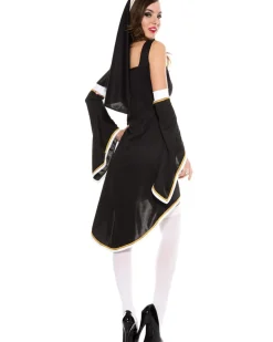 Music Legs Sinfully Hot Nun Womens Costume>Women Women's Costumes