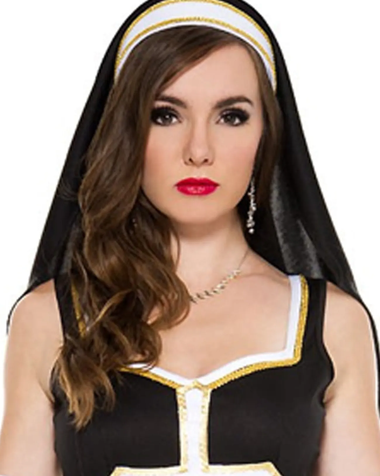 Music Legs Sinfully Hot Nun Womens Costume>Women Women's Costumes