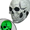 Ghoulish Productions Skull Glow In The Dark Mask> Halloween Masks